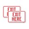 Signmission Exit Sign, Heavy Gauge Aluminum, 24 in W, 18 in H A-1824-2PACK-25204 - alternate 1
