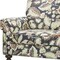 Homeroots 76" Sage Navy Blue Burgundy And Off White Upholstered Floral Sofa 719573 - alternate 4