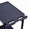 Luxor Utility Cart with Lipped Plastic Shelves, 300 lb Load Capacity, 3 Shelves, 24 in L, 18 in W STC222-B - alternate 9