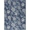 Homeroots 6' X 9' Navy Blue And Ivory Floral Indoor Outdoor Area Rug 550198 - alternate 1