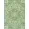 Homeroots 5' X 8' Artichoke Green And Ivory Medallion Washable Indoor Outdoor Area Rug 617450 - alternate 5