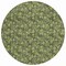 Homeroots 8' Olive Green Artichoke Green And Ivory Round Floral Washable Indoor Outdoor Area Rug 581914 - alternate 4