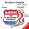 Signmission Warning No Lifeguard On Duty, 6 inch X 6 inch, Vinyl Decal, 5PK SHI-D-5PACK-6-479 - alternate 2