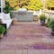 Homeroots 10' X 14' Merlot Beige And Blush Abstract Washable Indoor Outdoor Area Rug 630842 - alternate 4