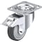 Blickle Swivel Plate Caster, PU, 4", Brake, Number of Wheels: 1 LK-PATH 100KF-14-FI - alternate 1