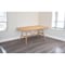 Homeroots 63" Natural Solid Wood Trestle Base Dining Table 602241 - alternate 4