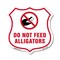 Signmission Alligator Warning Shield Sign Do Not Fee, 12 Inch X 12 Inch, Aluminum Metal Sign SHI-A-12-355 - alternate 1