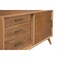 Homeroots 50in Mahogany Solid Wood Enclosed and Open Storage TV Stand 404273 - alternate 4