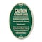 Signmission Caution Automatic Gates No Playing Gate Is Ti, 12 In X 18 In Architectural, Heavy Gauge Aluminum A-OV-G-1218-9992 - alternate 1