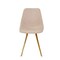 Leisuremod Markley Modern Leather Dining Chair With Gold Legs in Taupe, 4PK MCG18TP4 - alternate 8