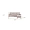 Homeroots 87" Beige Polyester Blend Sofa With Ottoman With Natural Legs 544960 - alternate 11