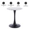Leisuremod Bristol Round MDF Dining Table - Pedestal Base Kitchen Table, Modern Style BTBL-B27MWT - alternate 5