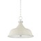 Hudson Valley Lighting Painted No. 1 4 Light Pendant in Polished Nickel/Off-White by Mark D. Sikes MDS300L-PN/OW - alternate 1