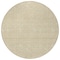Homeroots 8' Gold And Ivory Round Geometric Washable Indoor Outdoor Area Rug 594463 - alternate 3