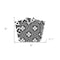 Homeroots 8" X 8" Gray And White Mosaic Peel And Stick Removable Tiles 390712 - alternate 4