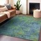 Homeroots 9' X 12' Blue Abstract Washable Indoor Outdoor Area Rug 608769 - alternate 6