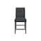 Homeroots 25" Dark Gray Wood and Suede Counter Height Bar Chair 564786 - alternate 3
