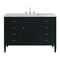 James Martin Vanities Myrrin 48'' Vanity, Carbon Oak w/ Jasmine Pearl Silestone Top w/FreePower Wireless Charger 485-V48-CBO-FEJP - alternate 1