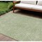 Homeroots 8' X 10' Sage And Ivory Geometric Washable Indoor Outdoor Area Rug 612097 - alternate 1