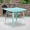Flash Furniture Mint Green Metal Table, 31.5SQ ET-CT002-1-MINT-GG - alternate 2