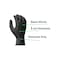 Great Glove Disposable Gloves, 8 mil Black Diamond Grip Nitrile Powder-Free Gloves, Size L, 100PK DBK-NM815 - alternate 3