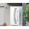Vdomdoors Steel Door Deux 6500 White Sidelight Exterior Window Stainless Inserts Single Modern Painted-W36+14 DEUX6500EXD-WS-W36+14 x H80-Left-hand Inswing - alternate 5