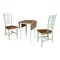 Whitewood Industries Rectangular Small Dual Drop Leaf Dining Table W/ 2 San Remo Chairs, 36 in W, 29 in L, 22 in H K79-2236D-C10-2 - alternate 5