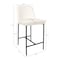 Manhattan Comfort Loft Metal Vegan Leather Counter Stool in Ivory - Set of 2 CS1534-3 - alternate 7