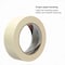 3M Masking Tape, 36 mm W x 55 m L, 4.4 mil Thick, Tan, Rubber Adhesive, 24 PK 64741 - alternate 5