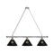 Holland Bar Stool Co Boston Bruins 3 Shade Billiard Light, Chrome Fixture BL3CHBosBru - alternate 1