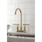 Kingston Brass Double-Handle 4" Centerset Bar Faucet, Polished Brass KB8492CKL - alternate 4