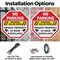 Signmission No Parking Violators Will Be Towed, 10 inch X 10 inch, Aluminum Metal Signs, 2PK OC-A-2PACK-10-85 - alternate 4