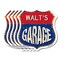 Signmission Walt's Garage, 12 inch X 12 inch, Aluminum Metal Sign, 5PK SHI-A-5Pack-12-383-WALT - alternate 1