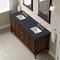 James Martin Vanities Kinnsden 72" Double Vanity, Sable Oak w/ 3 CM Charcoal Soapstone Silestone Top D680-V72-SBK-3CSP - alternate 5