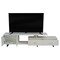Leisuremod Avery TV Stand with MDF Cabinet and Powder Coated Steel Legs, White ATS69W - alternate 10
