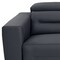 Homeroots 83" Gray Italian Leather USB Reclining Sofa With Black Legs 482209 - alternate 7