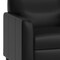 Flash Furniture Black LeatherSoft Reception Loveseat w/Right Side Charging Bank, Includes 2 Outlets, 2USB, 1 USB-C BT-827U-2-BK-GG - alternate 8