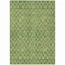 Homeroots 3' X 5' Green And Ivory Geometric Washable Indoor Outdoor Area Rug 596099 - alternate 6