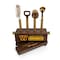 Picnic Time Family Of Brands NFL Washington Commanders Sidecar 5-Piece Bar Tool Set, (Acacia Wood) 672-05-508-377-2 - alternate 2