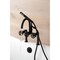 Kingston Brass 7" Center Deck-Mount Clawfoot Tub Faucet with Hand Shower, Matte Black AE8100RX - alternate 4