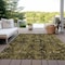Homeroots 9' X 12' Coffee And Gray Oriental Washable Indoor Outdoor Area Rug 563761 - alternate 4