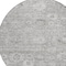 Homeroots 8' Gray And Silver Round Damask Washable Indoor Outdoor Area Rug 603505 - alternate 3