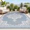 Jonathan Y Arden Vintage Casual Medallion Blue/Cream 5 ft. x 8 ft. Indoor/Outdoor Area Rug SMB300C-5 - alternate 1