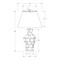 Monarch Specialties Lighting, 28"h, Table Lamp, Black Resin, Ivory / Cream Shade, Contemporary, Modern I 9935 - alternate 2