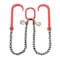 Mytee Products Grade 80 V Bridle Chain, Tow Recovery G80 3/8in x 3ft Chain 7100# Lbs, Two 15in J-Hook, Cradle Grab Hook CH383V-15J-PLGH-G80 - alternate 11