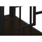 Homeroots 62" Espresso Metal Geometric Bookcase 376531 - alternate 7