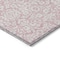 Homeroots 8' X 10' Pink And Ivory Damask Washable Indoor Outdoor Area Rug 595184 - alternate 2