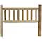 Homeroots Natural Light Honey Finish Cedar Log Double Headboard 370318 - alternate 1