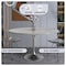 Leisuremod Round 47.24 in W, 29.35 in L, Sintered Stone/Stainless Steel, White VT23BS-48WS - alternate 4