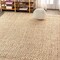 Jonathan Y Hira Hand Woven Diamond Chunky Jute Natural 4 ft. x 6 ft. Area Rug NFR100A-4 - alternate 1